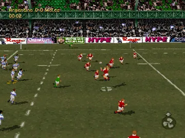 Great Rugby Jikkyou 98 - World Cup e no Michi (JP) screen shot game playing